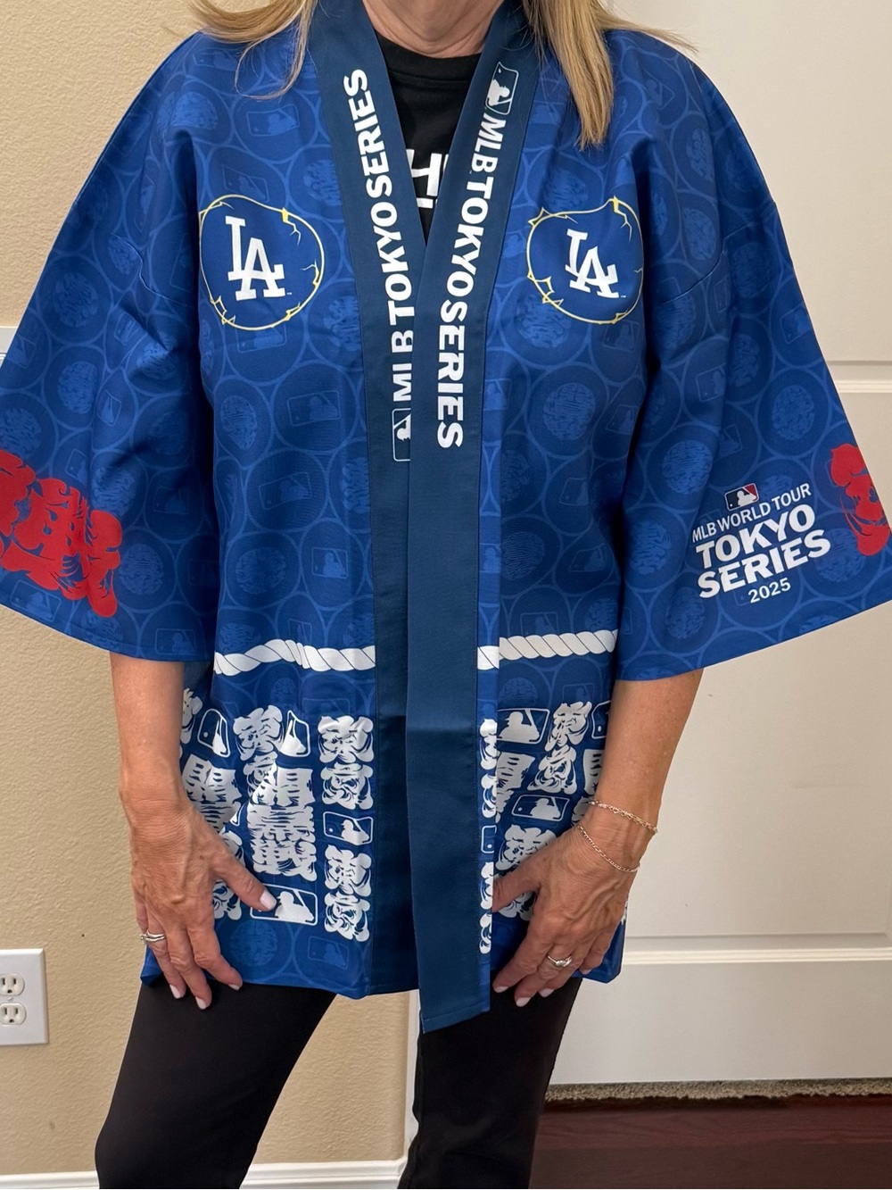 Los Angeles Dodgers MLB Tokyo Series 2025 Happi Kimono Jacket NWT one size